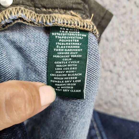 Lauren Ralph Lauren Jeans Womens 16W Dark Wash Stretch High Rise Bootcut *Read* - Picture 11 of 12